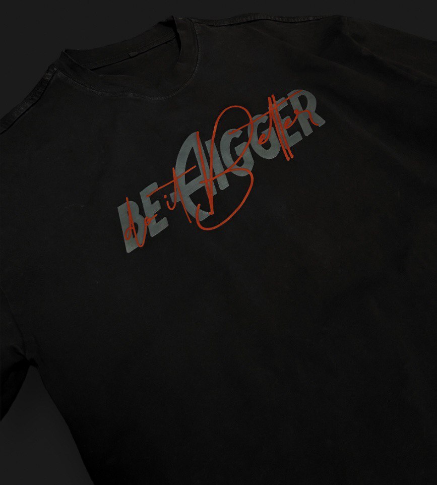 Black oversize t shirt