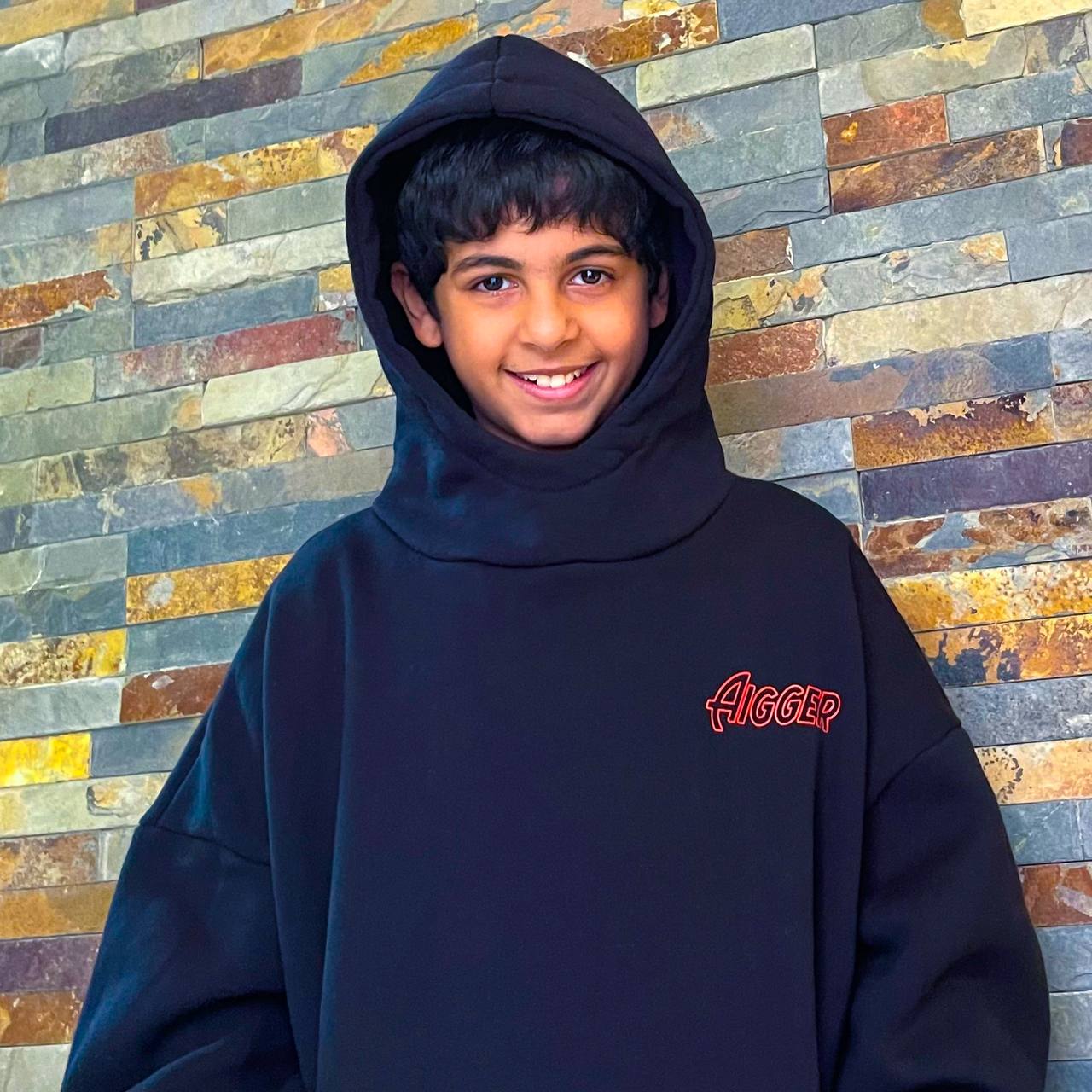 Be Aigger Black Hoodie