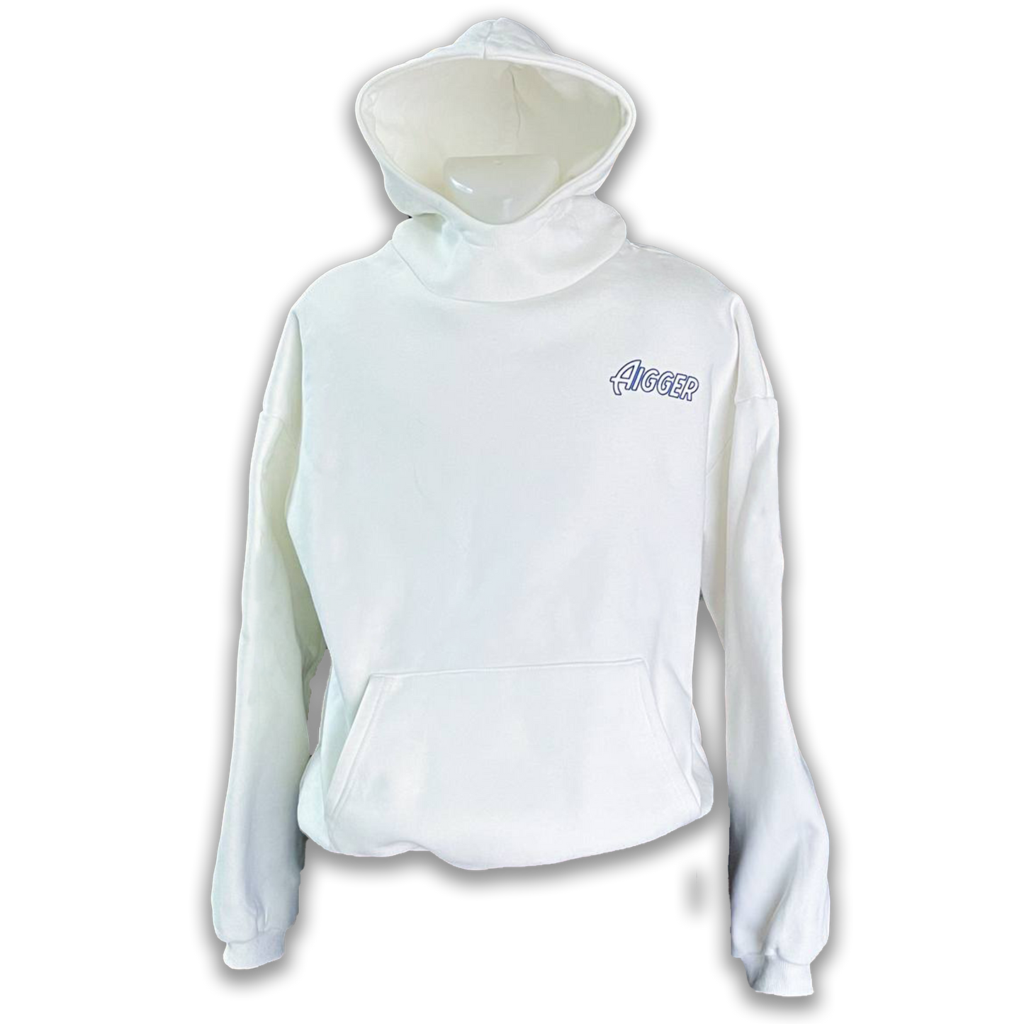 Be Aigger White Hoodie